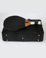 Cork Padel Vintage Leather Handbag Black/Gold