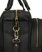 Cork Padel Vintage Leather Handbag Black/Gold