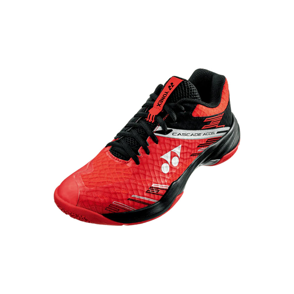 Yonex Badminton Shoe Power Cushion Cascade Accel Unisex (Red/Black)