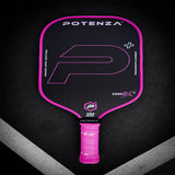 Potenza Pickleball P+ PowerSpin Carbon COREx3 | Neon Pink | Elongated Face