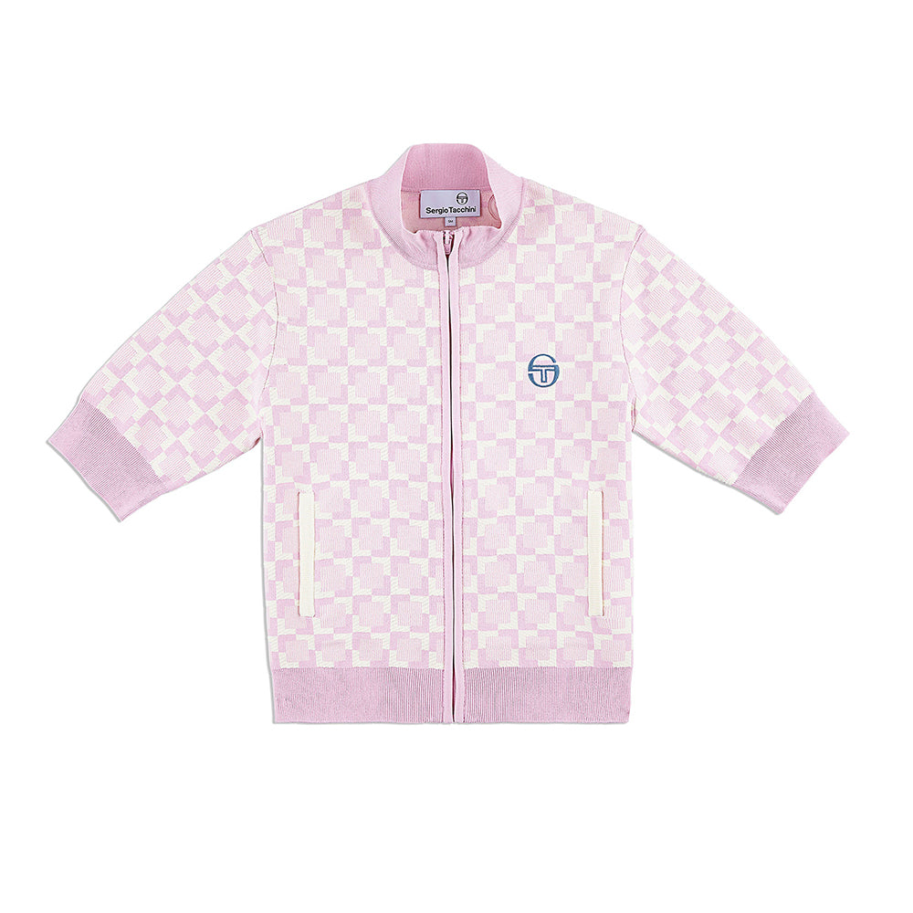 Sergio Tacchini Leila Short Sleeve Track Jacket - Pale Mauve