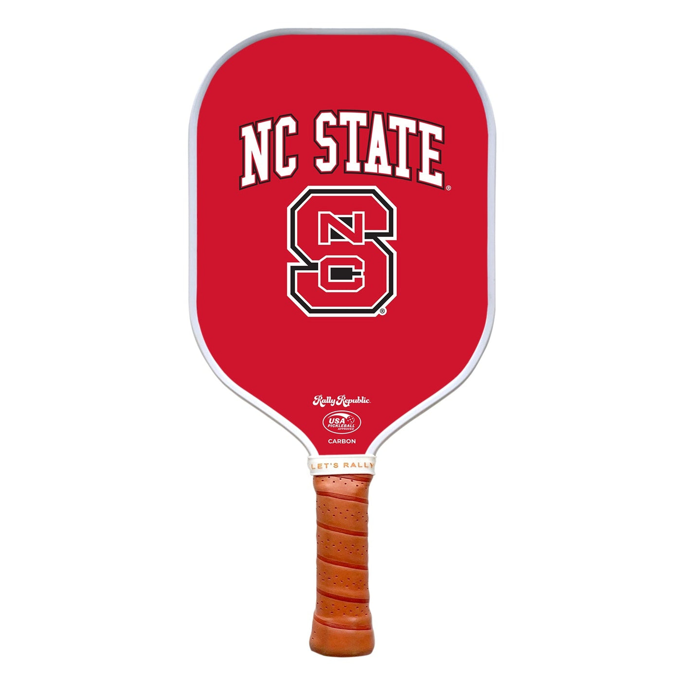 Rally Republic PIckleball Paddle - NC State Wolfpack Red Block S Logo