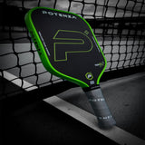 Potenza Pickleball P+ PowerSpin Carbon COREx3 Pickleball Paddle | Neon Green