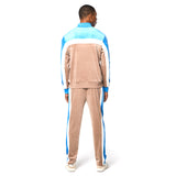 Sergio Tacchini Lazaro Velour Track Jacket - Taupe Grey