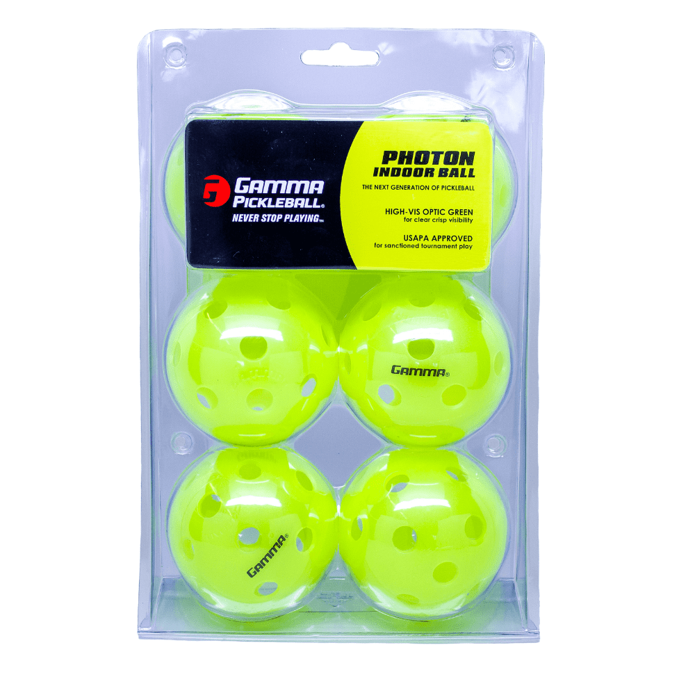 Gamma Sports Indoor Pickleballs Photon - 6 Pack