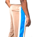 Sergio Tacchini Lazaro Velour Track Pant - Taupe Grey
