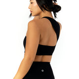 Astoria LIVE LUXE Open Back Crop - Black
