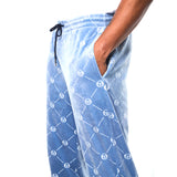 Sergio Tacchini Cosimo Velour Track Pant - Faded Denim