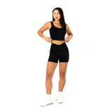 Astoria LIVE LUXE Crossed Sports Crop - Black