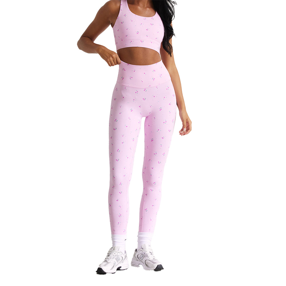 Astoria LUXE BLOSSOM Full Length Legging - Cherry
