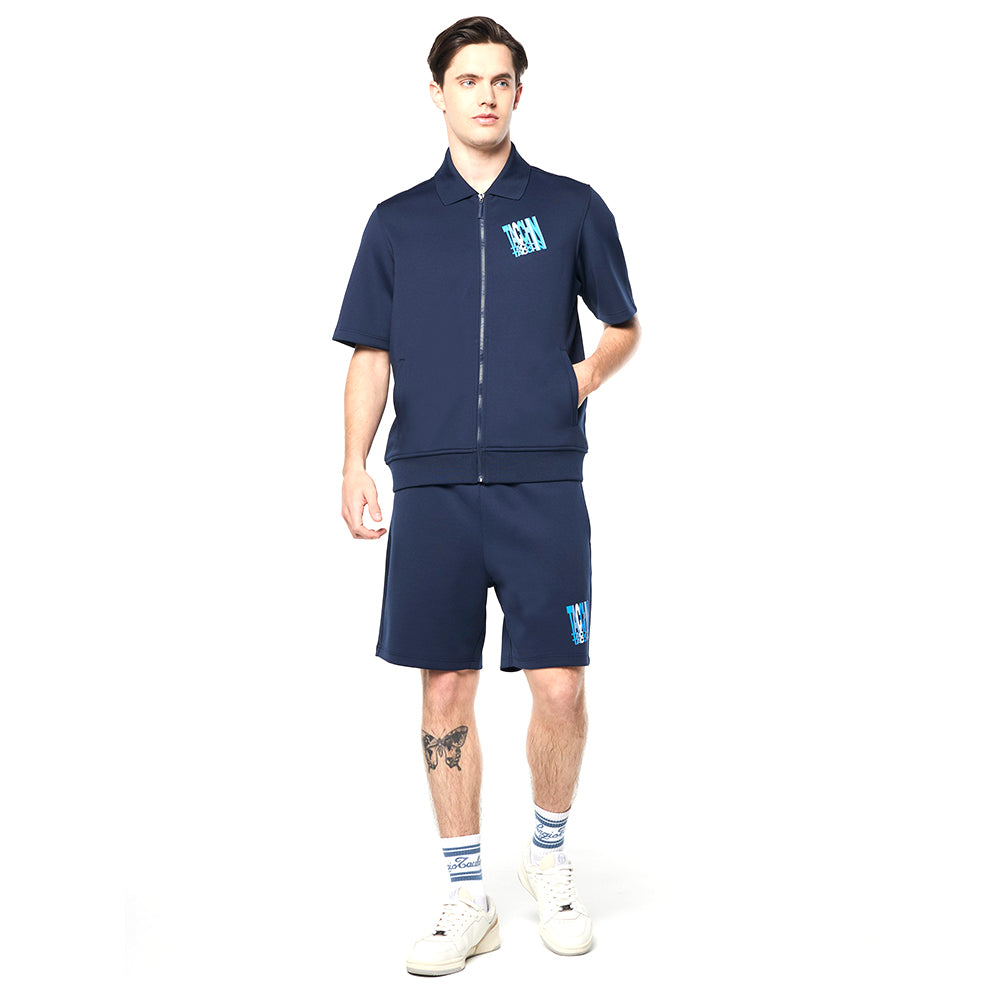Sergio Tacchini Urso Short Sleeve Track Jacket - Maritime Blue