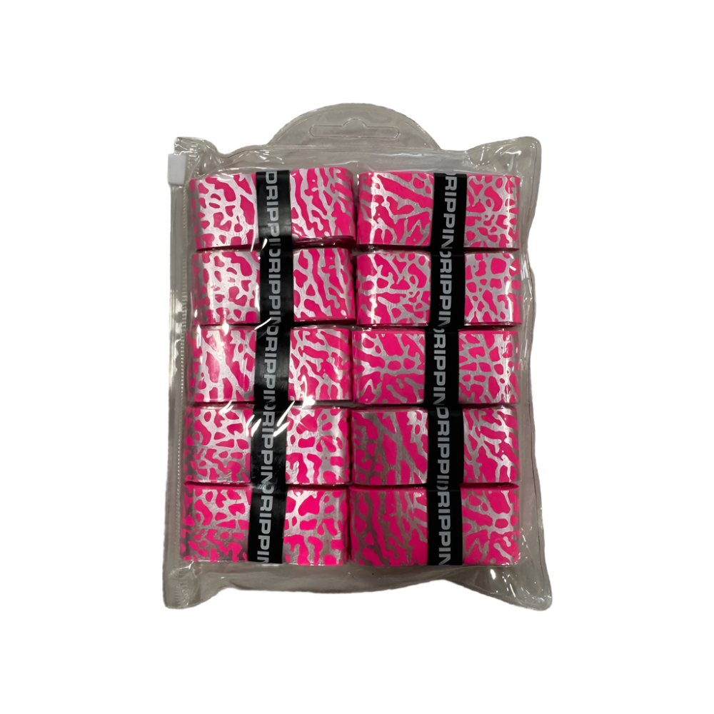 UDRIPPIN Pink with Silver Elephant Print - Custom Grips