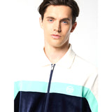 Sergio Tacchini Lazaro Velour Track Jacket - Maritime Blue