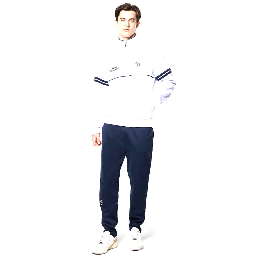 Sergio Tacchini Orion Davis Track Jacket - White/ Maritime Blue