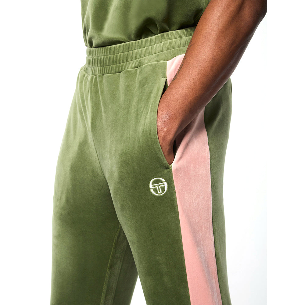 Sergio Tacchini Cielo Velour Track Pant - Bronze Green