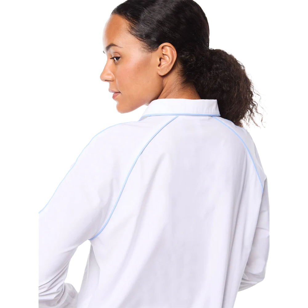 Sergio Tacchini Doni Long Sleeve Polo | Brilliant White