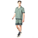 Sergio Tacchini Quadretto Cabana Shirt - Duck Green