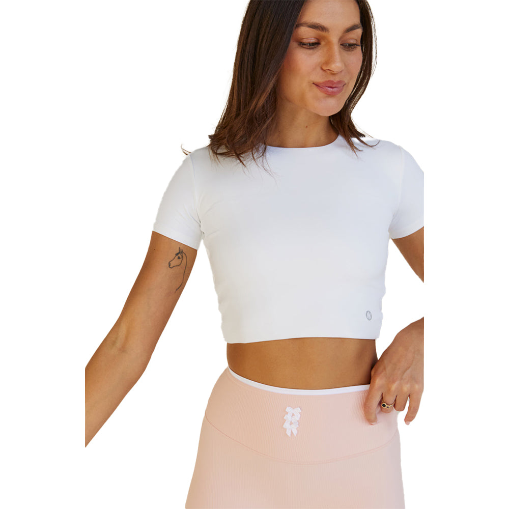 Astoria LIVE LUXE Twist Crop - White