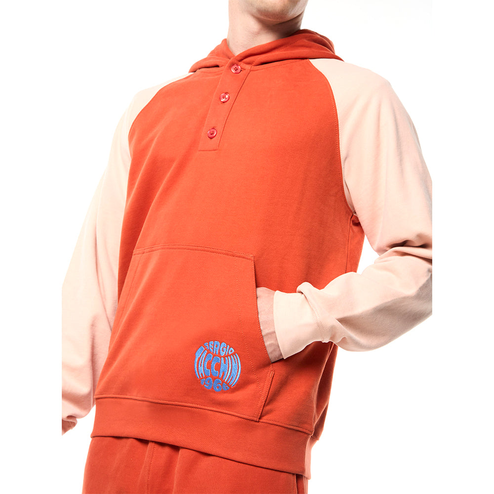 Sergio Tacchini Vincere Hoodie - Hot Sauce