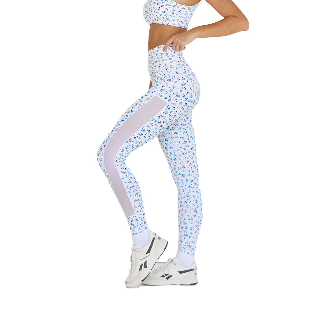 Astoria LUXE BALANCE Full Length Mesh Legging - Poppy