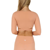 Astoria BALANCE Crossover Sleeve Crop - Spice