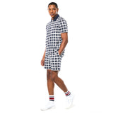 Sergio Tacchini Damarindo Check Polo - Maritime Blue