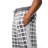 Sergio Tacchini Damarindo Check Track Pant - Quiet Grey