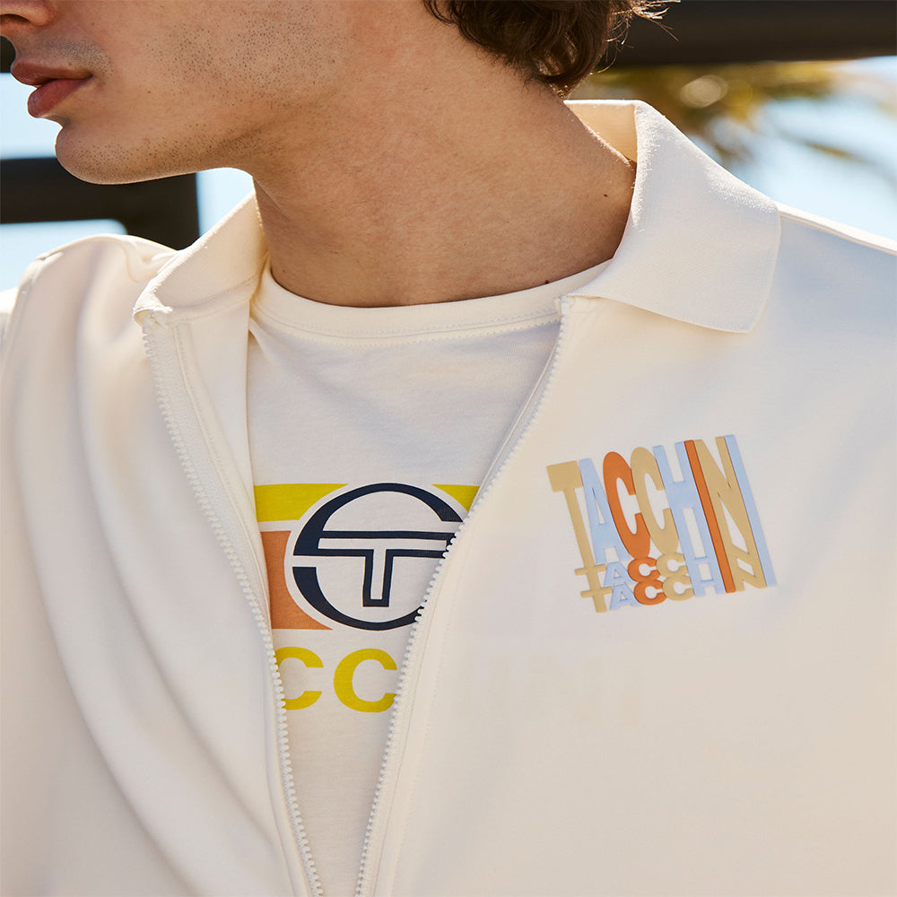 Sergio Tacchini Urso Short Sleeve Track Jacket - Gardenia