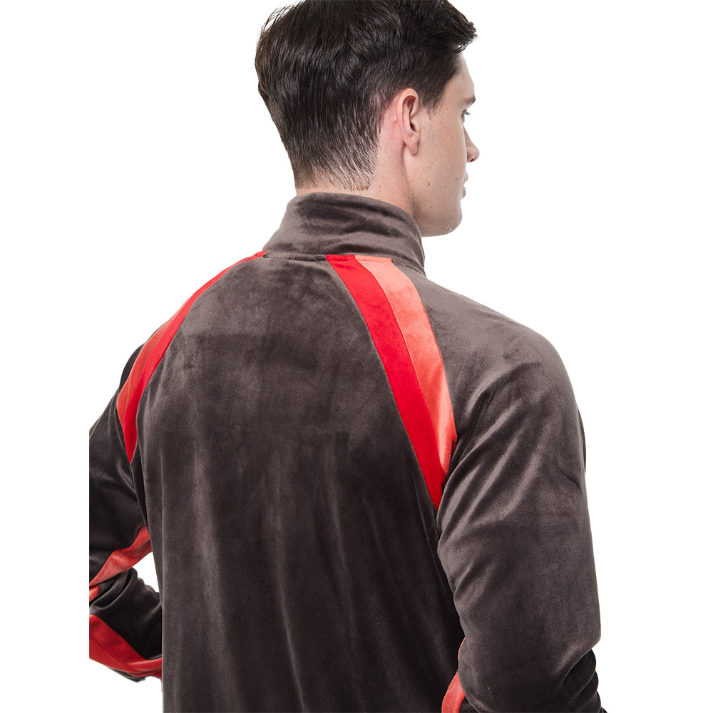 Sergio Tacchini Banda Velour Track Jacket - Mulch