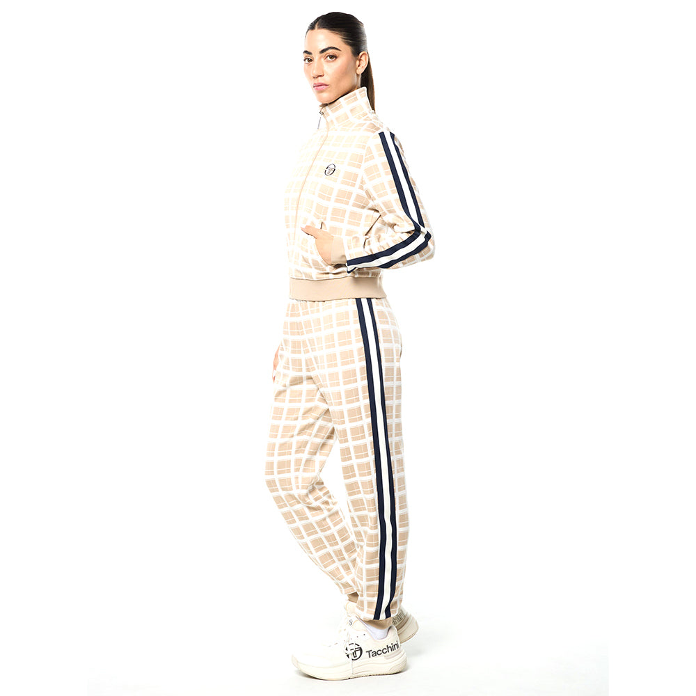 Sergio Tacchini Women's Damarindo Check Track Jacket - Humus
