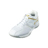 Yonex Badminton Shoe Power Cushion Strider Flow Wide (White/Gold)