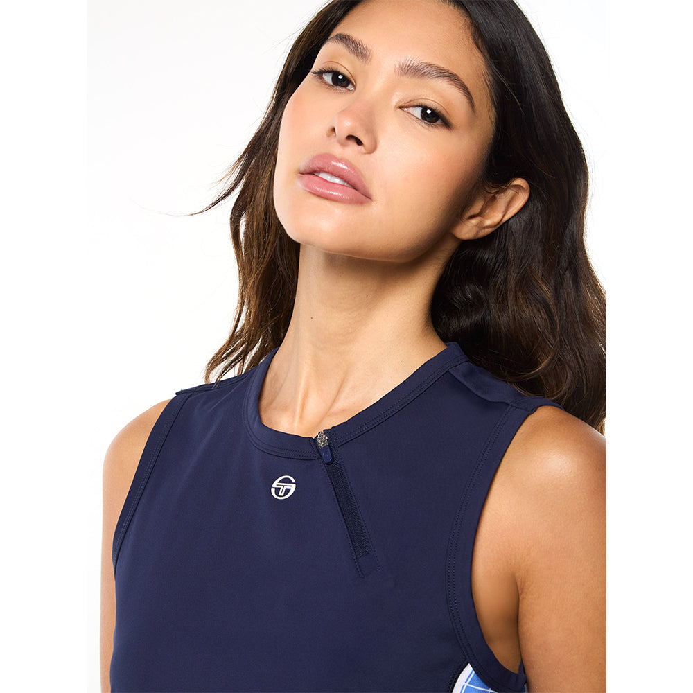 Sergio Tacchini Lara Cropped Top - Maritime Blue