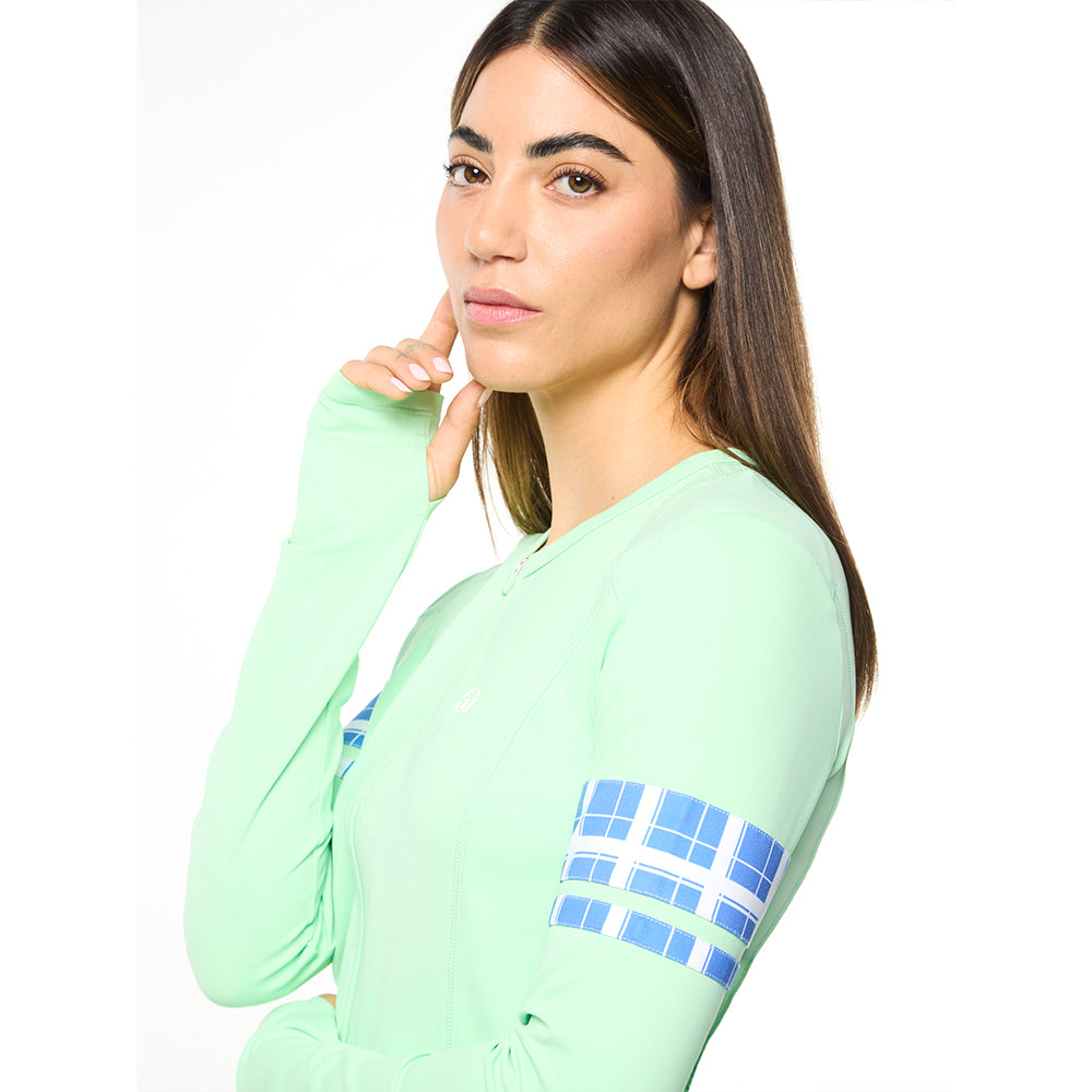 Sergio Tacchini Lara Contour Jacket - Green Ash