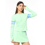 Sergio Tacchini Lara Contour Jacket - Green Ash