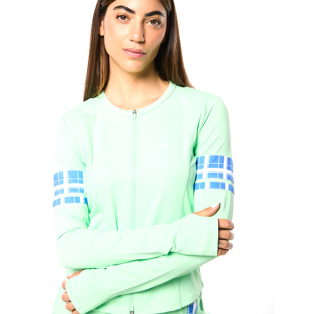 Sergio Tacchini Lara Contour Jacket - Green Ash