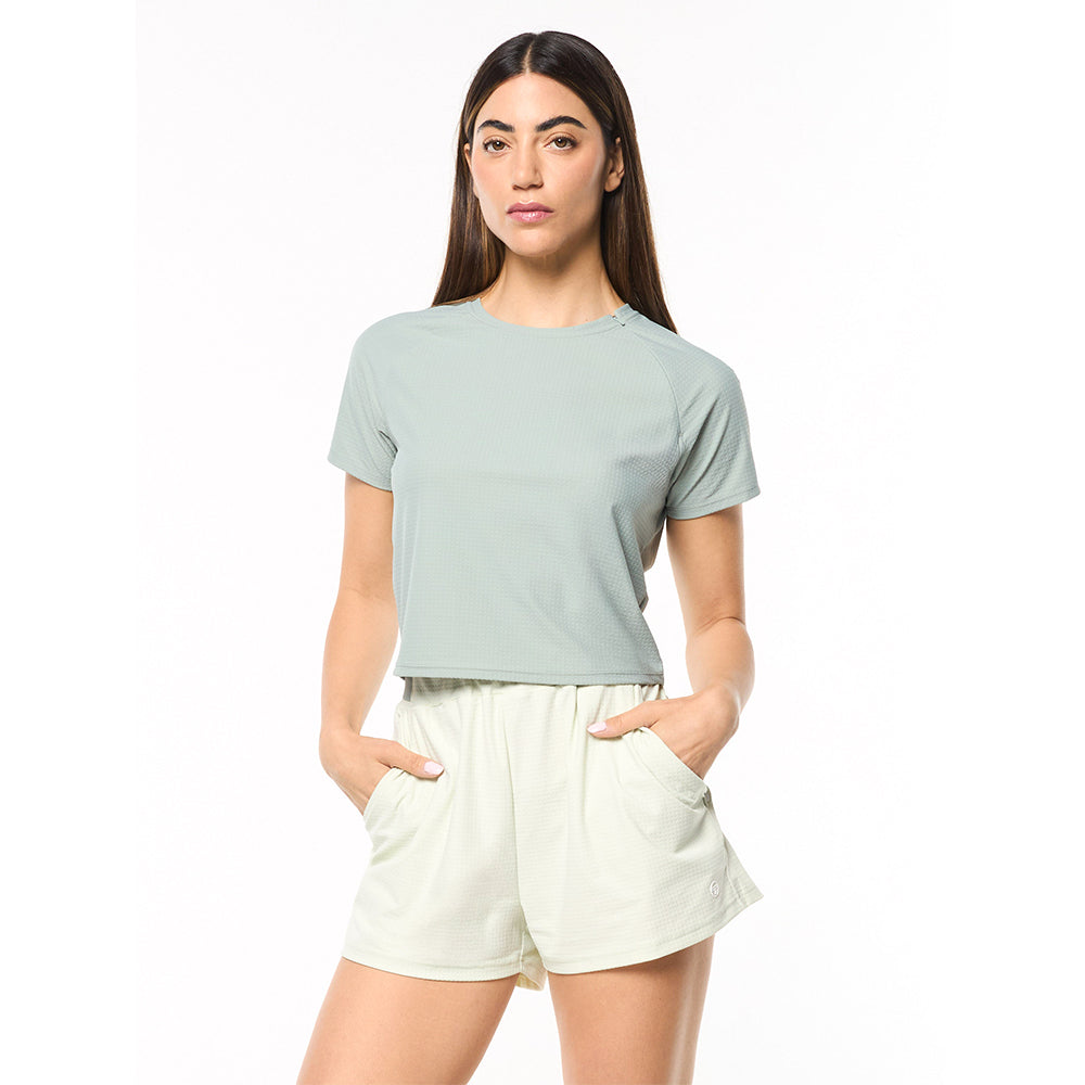 Sergio Tacchini Eva Cropped Top - Slate Gray