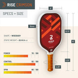 Pala de Pickleball Rise de Revolin Sports