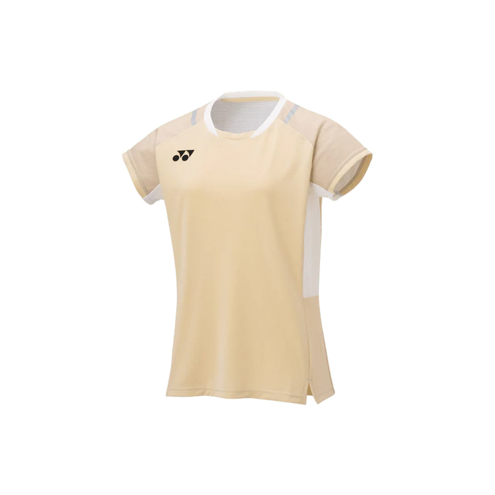 Yonex Women's Crew Neck Shirt 20845 (Ice Beige)