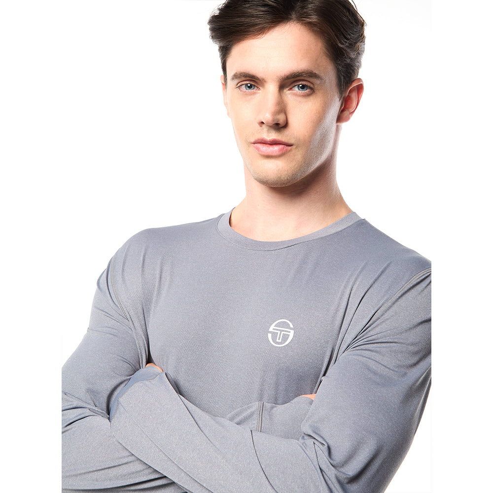 Sergio Tacchini Attivo Damarindo Long Sleeve Tee - Quiet Gray