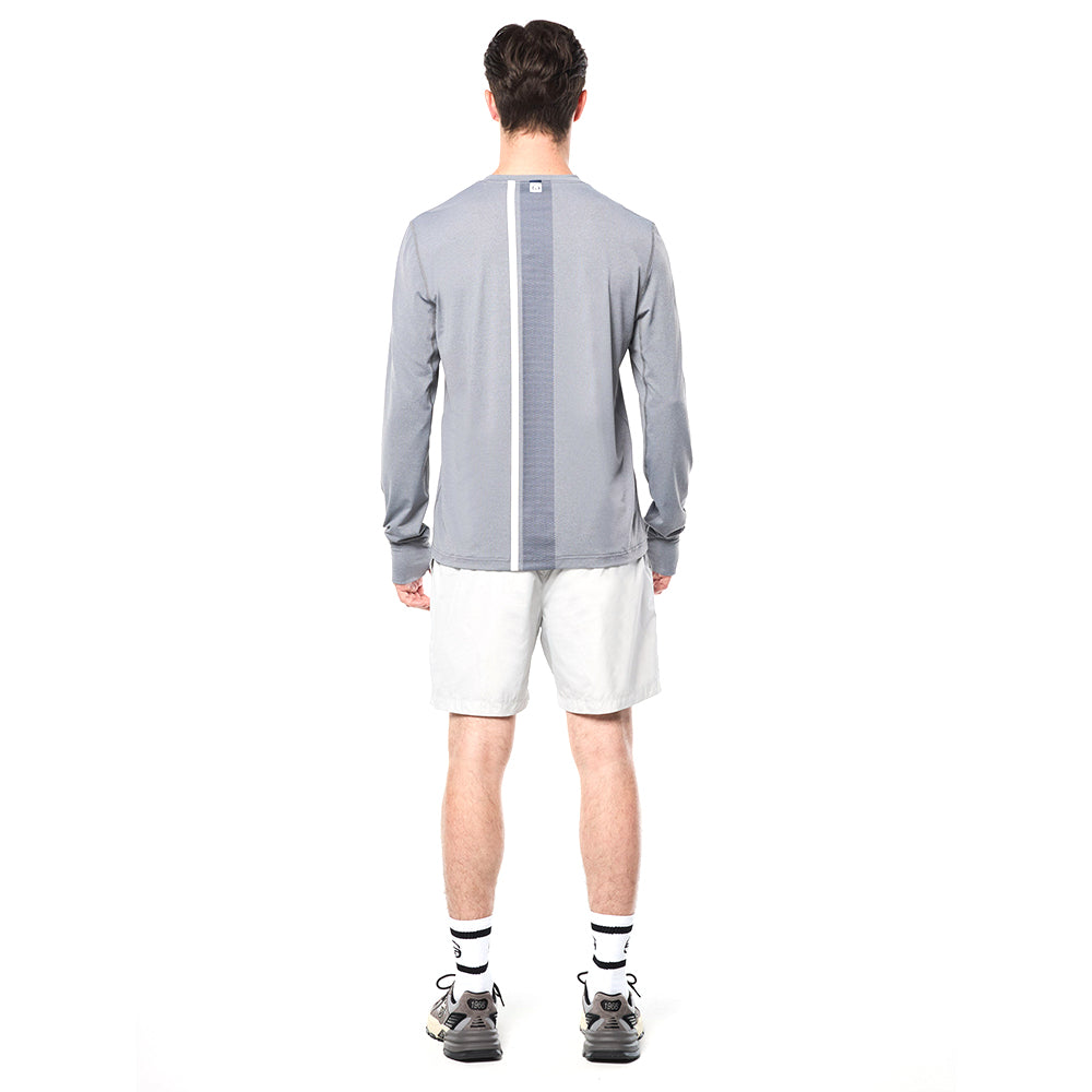 Sergio Tacchini Attivo Damarindo Long Sleeve Tee - Quiet Gray