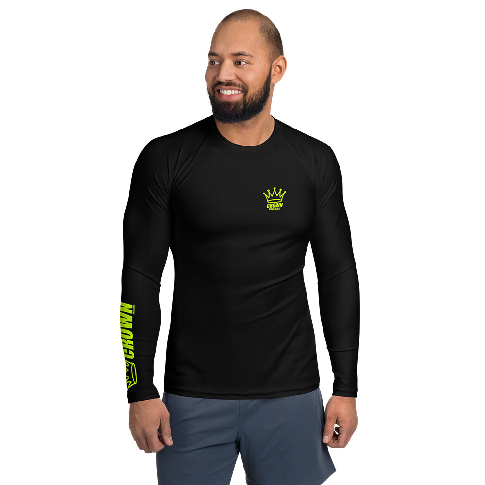 CROWN PICKLEBALL - Men's Tourney Sleeve Shirt (Black)