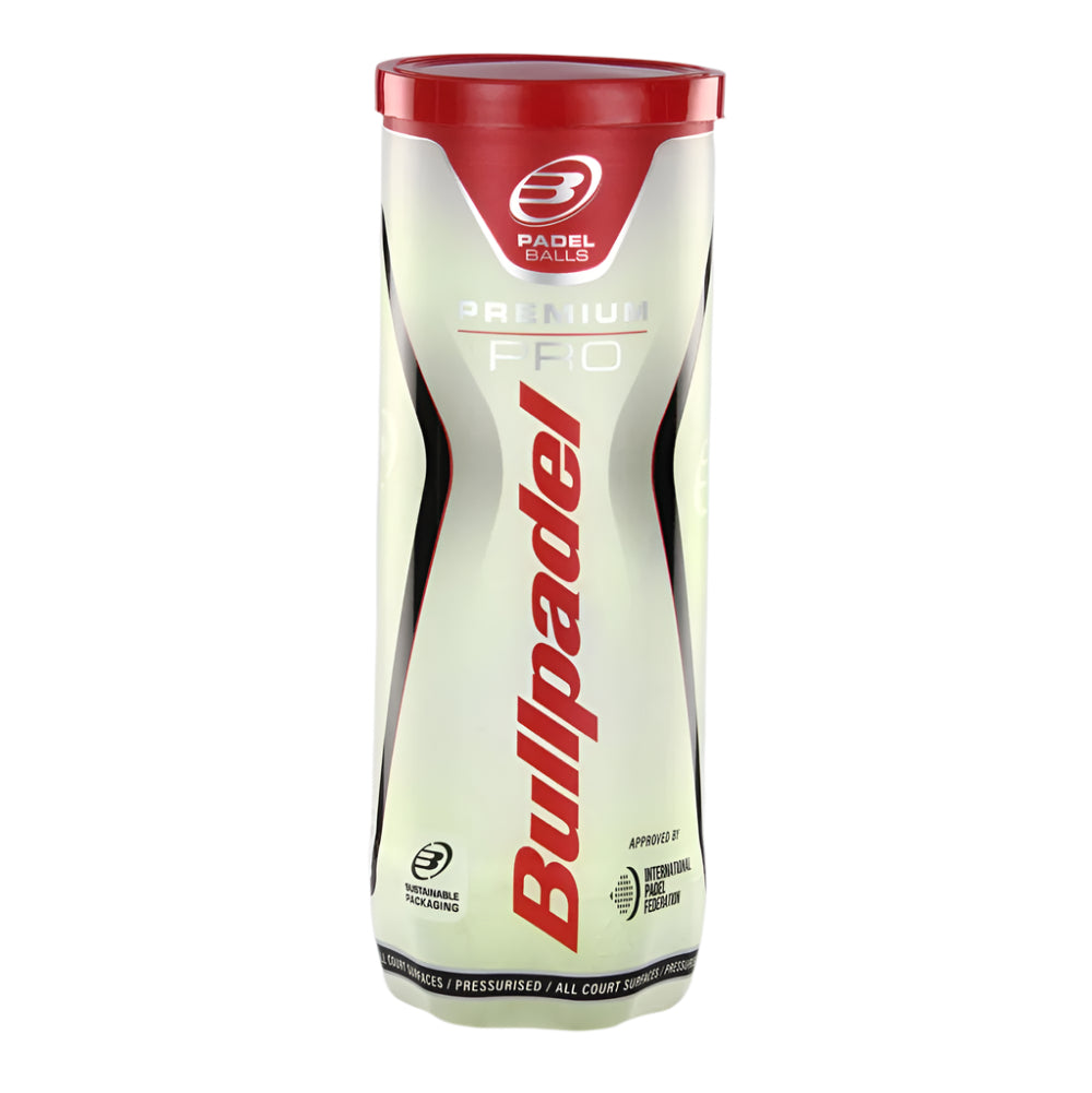 Bullpadel Padel Balls Premium Pro | 3 Ball Can