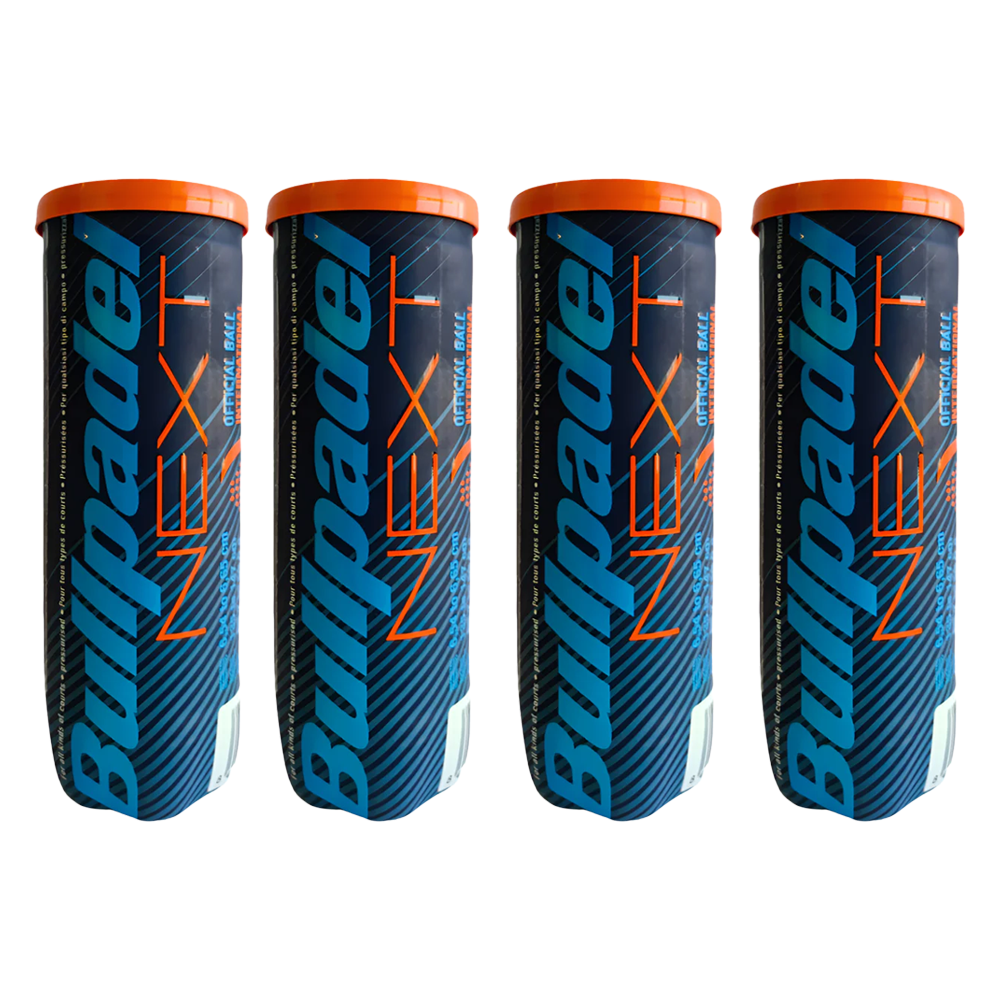 Bullpadel Padel Balls Next | 4x Can Bundle