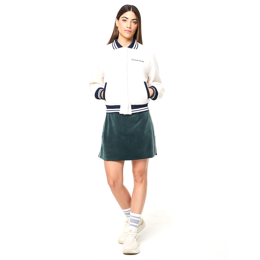 Sergio Tacchini Marisa Varsity Jacket - Gardenia