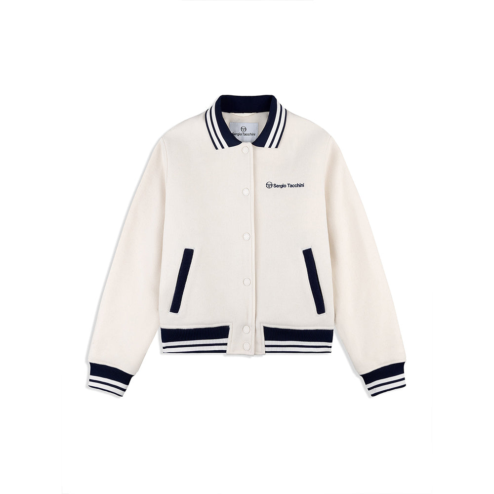 Sergio Tacchini Marisa Varsity Jacket - Gardenia