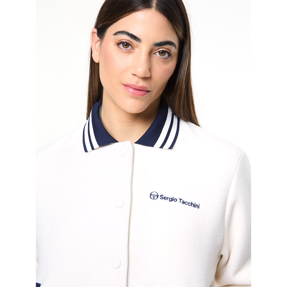 Sergio Tacchini Marisa Varsity Jacket - Gardenia