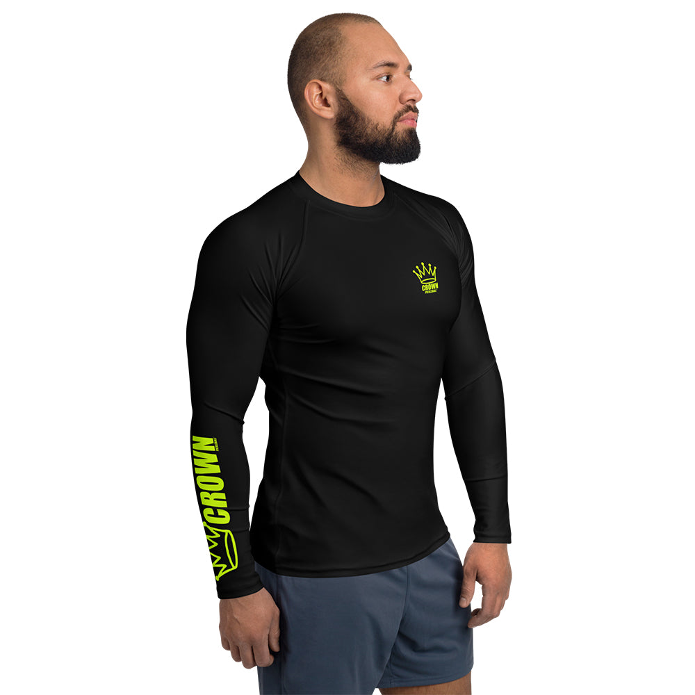 CROWN PICKLEBALL - Men's Tourney Sleeve Shirt (Black)
