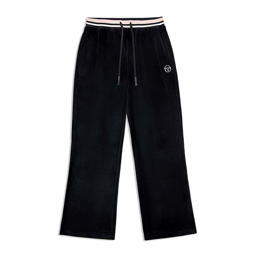 Sergio Tacchini Adele Velour Track Pant - Black Beauty