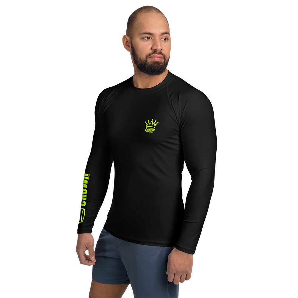 CROWN PICKLEBALL - Men's Tourney Sleeve Shirt (Black)