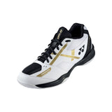 Yonex Badminton Shoe Power Cushion 39 Wide (White/Gold)